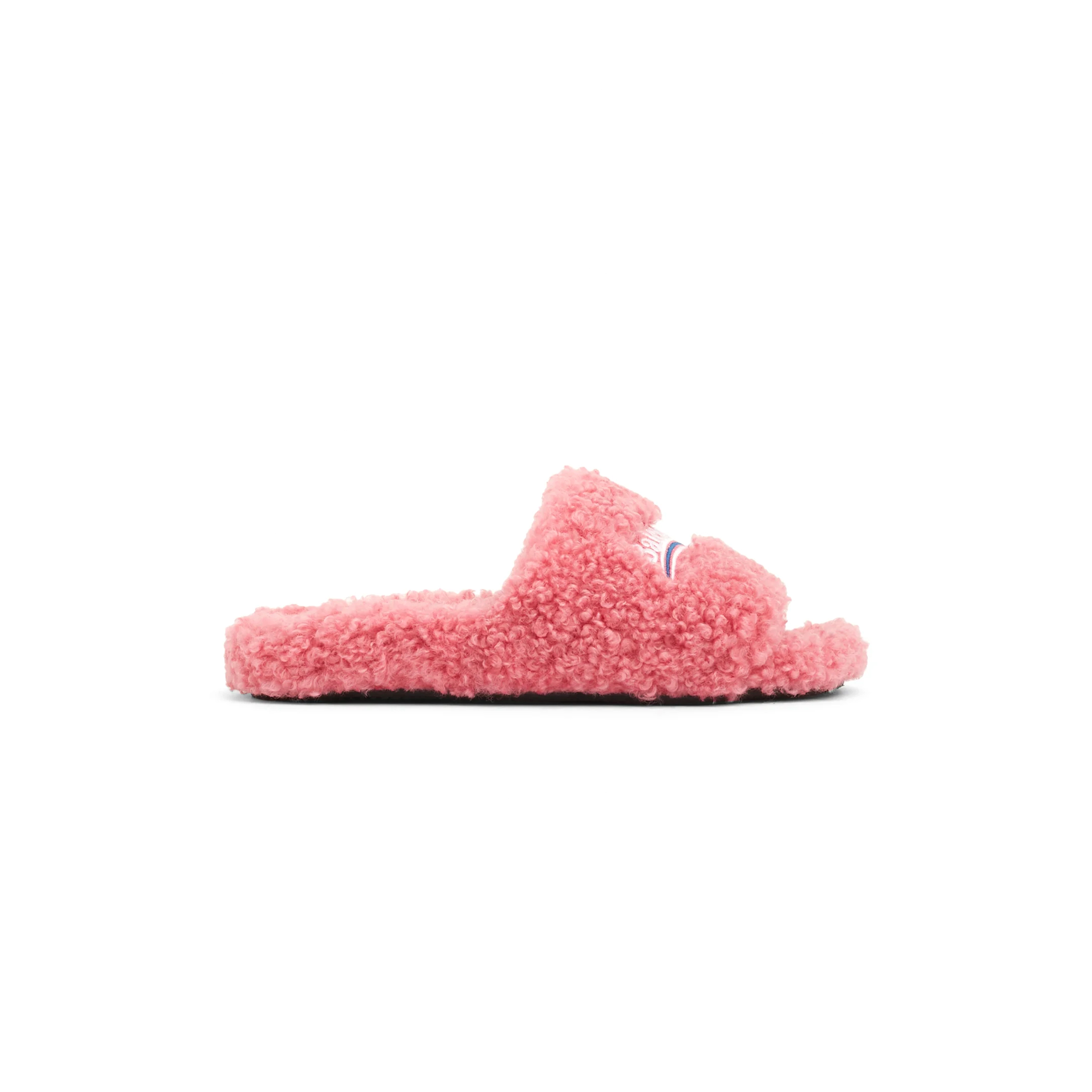 BALENCIAGA WOMEN'S FURRY SLIDE SANDAL 654261W2DO15596